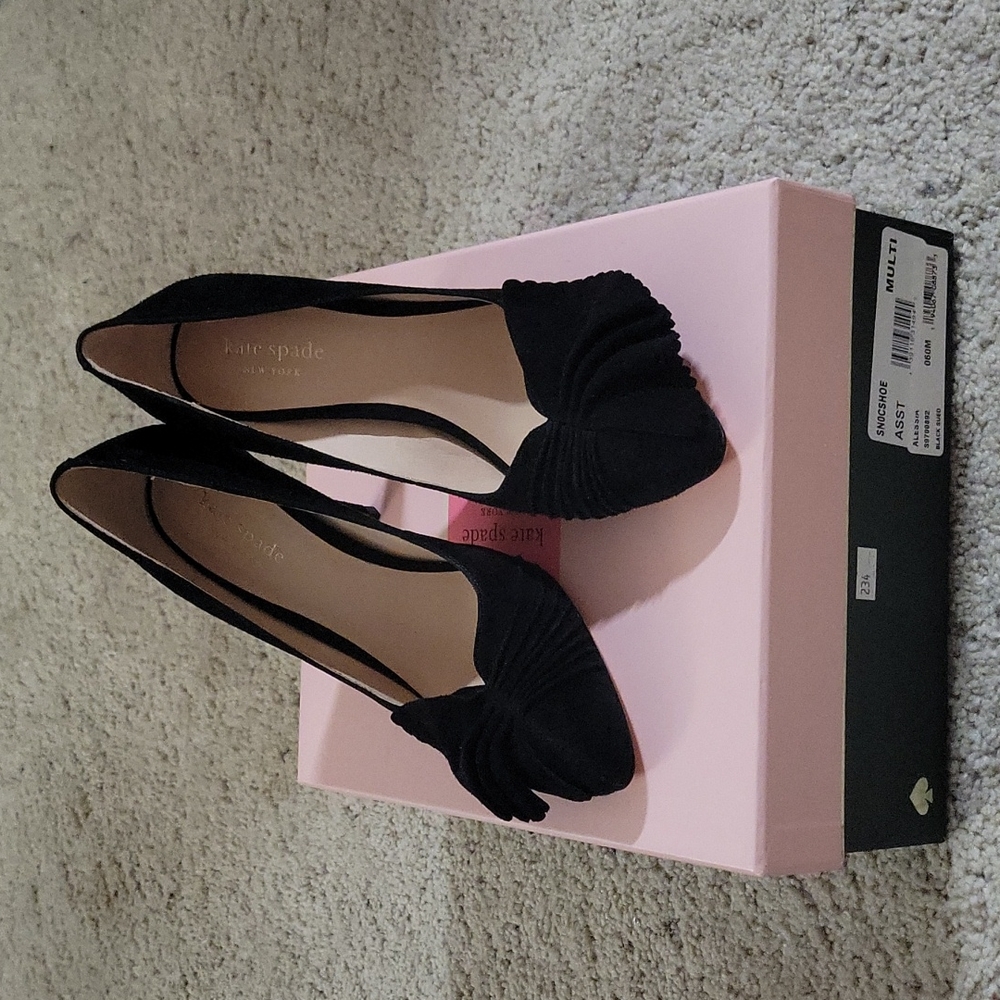 Kate Spade Suede Heels - New and Necee Worn